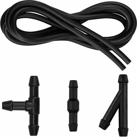5m Kit de Tuyau Essuie Glace, Tuyau de Liquide de Lave-Glace, Tuyau Flexible, Buse D'essuie-Glace Brouillard Lave-Linge Tuyau (1/4)