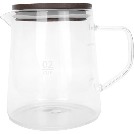 Café Pot de Thé avec Couvercle, verre résistant à la chaleur et isolation thermique - Double isolation thermique pour thé, café, lait et jus (500ml) (1/5)