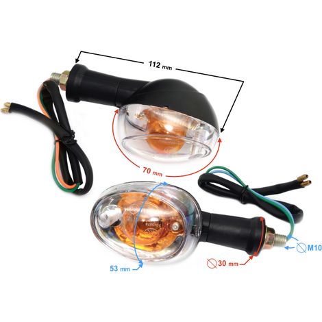 Rückblinker (Satz) für das Moped Fighter 2 (1/3)
