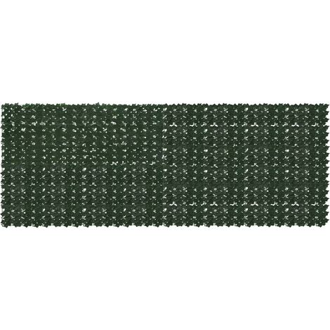 Balkonsichtschutz mit Blättern Dunkelgrün 400 x 150 cm (1/5)