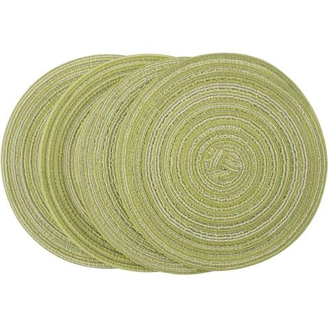 Lot de 4 sets de table résistants à la chaleur, antidérapants, anti-brûlures et lavables (1/5)