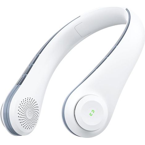 Ventilateur de Cou, Portable Ventilateur Cou Silencieux con Batterie 3600 mAh USB Rechargeable Réglable Ventilateur Personnel 3 Vitesses (1/5)
