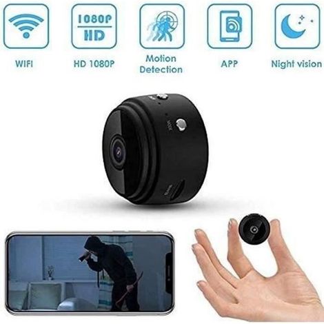 DT08489-Mini caméras Espion cachées caméra de sécurité à Domicile sans Fil HD 1080p enregistreur vidéo intérieur et extérieur WiFi (1/4)