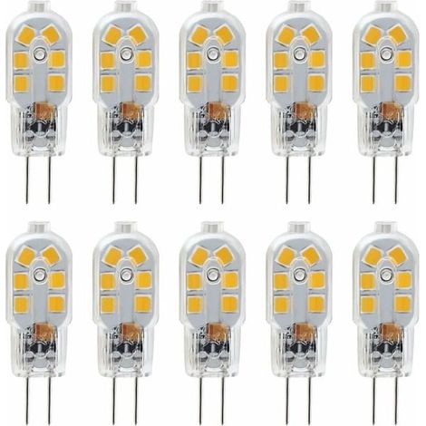 Ampoules LED G4 12 V, 1 W équivalent à 10 W halogène, non dimmables, paquet de 10hw (1/4)