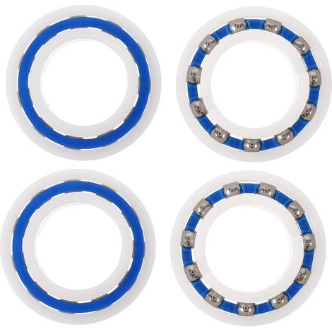 Rodamientos de rueda de acero inoxidable de 4 piezas, adecuados para limpiafondos, y un práctico reemplazo para los rodamientos del eje en aplicaciones exteriores.