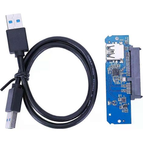 SATA-zu-USB-3.0-Konverteradapter für 25-Zoll-Festplatten (SSDs) auf USB-3.0-Erweiterungskarten für Laptops, Desktop-PCs und Computer (1/4)