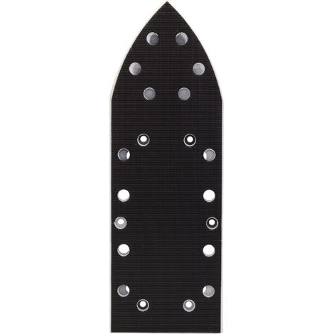 Plaque de ponçage prolongée, 185 x 93 mm, forme delta