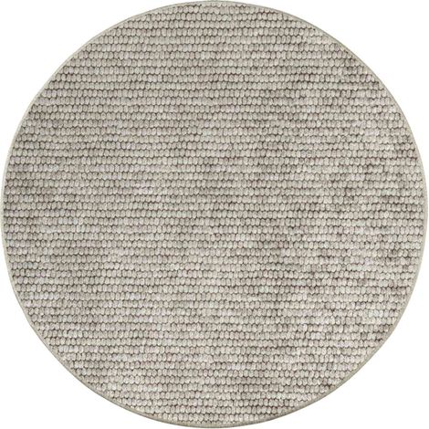 Teppich Beige Ø 120 cm 100% Polyester 3 mm Waschbar vidaXL (1/5)