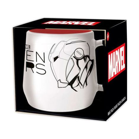 Taza con Caja Marvel Cerámica 360 ml