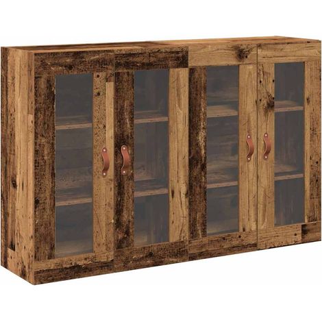 Maison Exclusive - Armadi da Parete 2 pcs Legno vecchio 69,5 x 34 x 90 cm