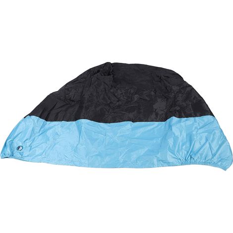 Housse de moto en tissu Oxford en polyester toutes saisons, universelle, résistante à l'eau et à la neige, avec trou de verrouillage et sac de rangement pour intérieur et extérieur M. (1/4)