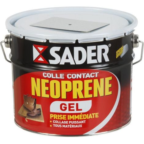 Sader – Colle néoprène gel 2,5 L – Pour tous types de supports – Temps de prise instantané – Application intérieure et extérieure