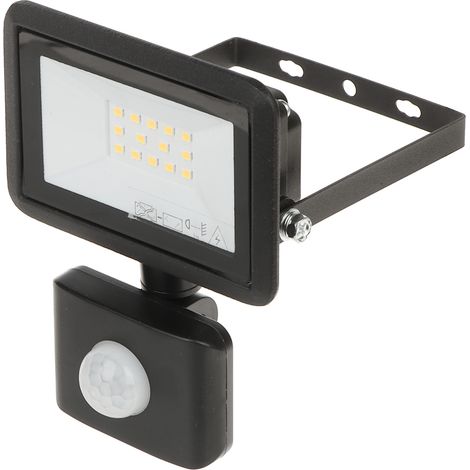 LED-FLUTLICHT MIT PIR 10W 800LM IP44 4000K