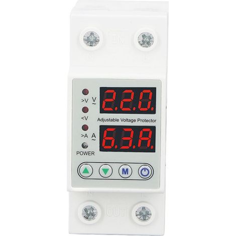 2P 40A AC220V digitales Spannungsrelais mit Über-/Unterspannungsschutz und automatischer Rückstellung. (1/5)