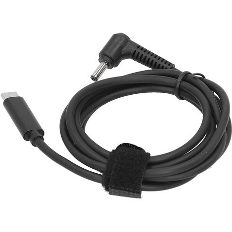 Câble adaptateur secteur USB-C mâle vers prise jack 4,0 x 1,35 mm (150 cm) pour ordinateur portable, charge rapide (1/5)
