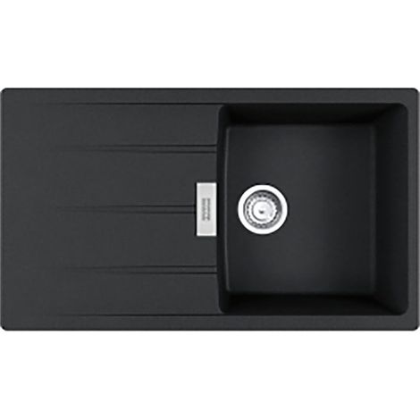 Franke Einbauspüle Centro Flächenbündig CNG 211-86, Fragranit, Onyx, Drehknopfventil Edelstahl (1/2)