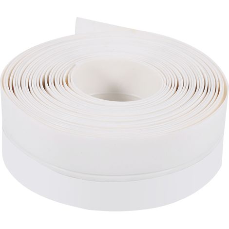 35mm Wide Silicone Rubber Draught Excluder Strip Window Door Sealing Strip Tape White