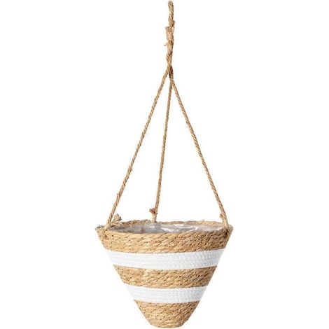 Titel: Hängekorb aus Weide, dekorativer Blumentopf, Aufbewahrungsbehälter für Zuhause, stilvoller Wandorganizer