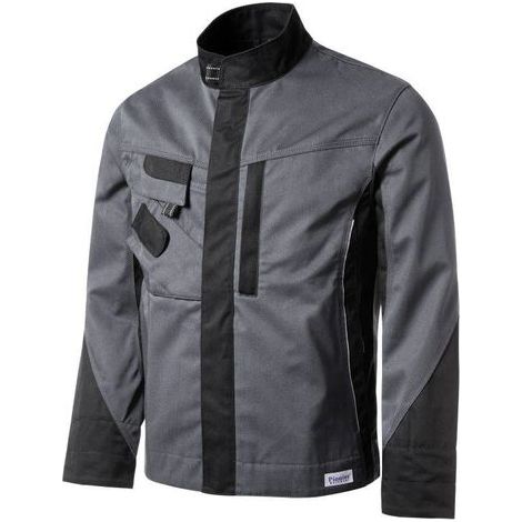 Veste de travail 285 g/m² gris/noir (1/4)