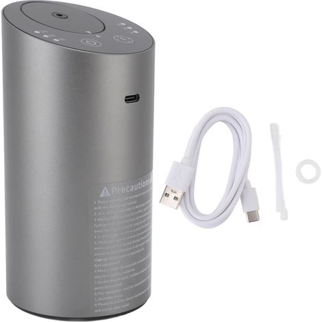 Diffuseur d'Huiles Essentielles, Diffuseur en Alliage d'Aluminium avec Pulvérisation Automatique, Minuterie Intelligente, Faible Niveau Sonore, Conception Anti-Fuites (1/5)