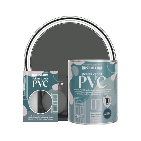 Peinture pour PVC, Finition Satinée - Graphite (1/3)