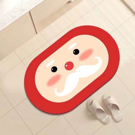 Tapis De Bain - Non Glissant - En Polyester - Pour Salle De Bain Cuisine Et Douche - 40 X 60 Cm - 1 Pièce (1/5)