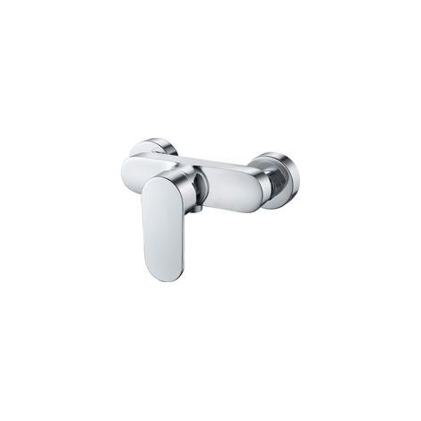 Mitigeur Monocommande Douche Robinet Mural Chromé, Flexibilité d’installation avec Raccord G1/2 pour Douche