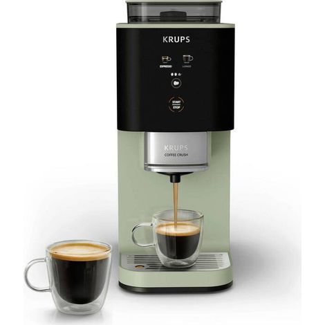 [GEBRAUCHT] B-Ware Krups Kaffeevollautomat Espressomaschine SA401LE0 mit Mahlwerk grün 1,8l 15bar (1/2)