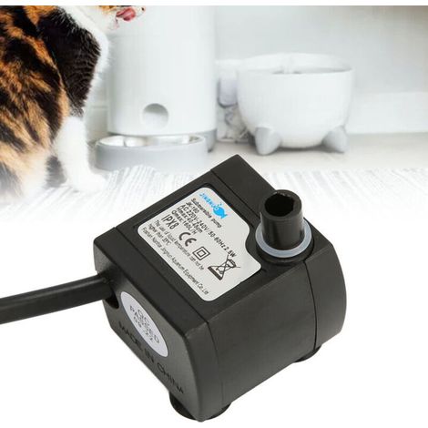 Mini pompa sommergibile silenziosa e regolabile, impermeabile IPX8 con ventosa per acquario, spina europea 220-240V (1/4)