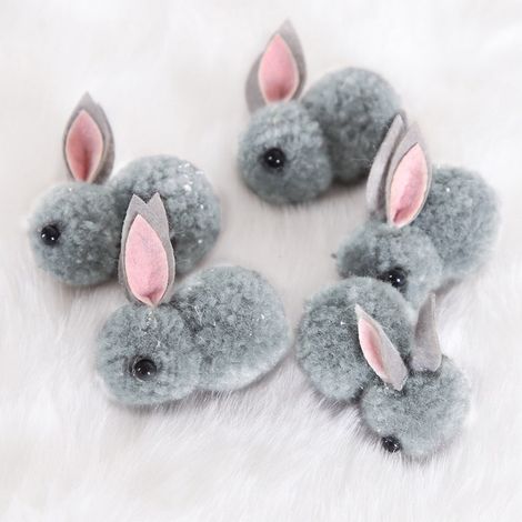 Garniture Lapin - Décoration Intérieure en Molleton - Pour Salon Chambre ou Nourrice - 1 Pièce (1/3)