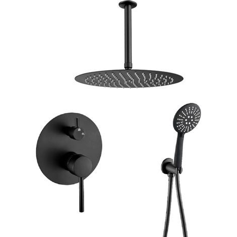 Kit de douche à encastrer AVA noir mat
