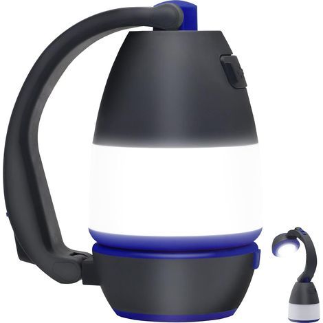 Lámpara de camping LED cuádruple todo en uno, linterna portátil y lámpara de escritorio con 5 modos, luz recargable para tienda de campaña, batería externa para exteriores, foco multifuncional (1/5)