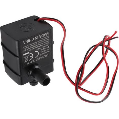 Pompe à eau submersible 4,8 W 300 l/h Hauteur de refoulement 300 cm Étanche IP68 Micro pompe à eau sans balais DC12V pour aquarium et fontaine (1/5)