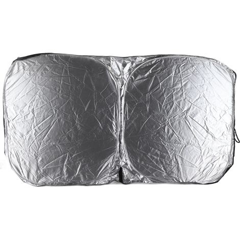 Pare-soleil voiture anti-chaleur occultant pliable petit pare-brise avant protection solaire compact (1/5)