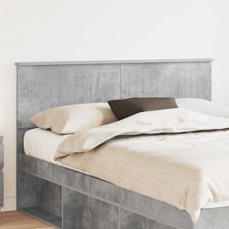 Kopfteil Beton Grau Holzwerkstoff