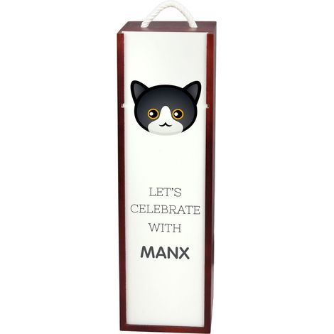 Manx - scatola per vino con grafica e iscrizione di Art-Dog (1/5)