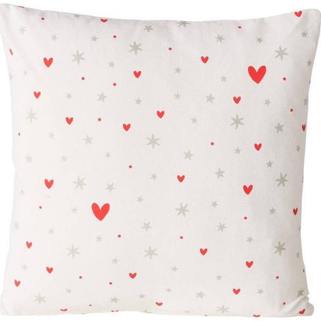 Boltze Anella cuscino bianco grigio rosso 45 x 45 cm