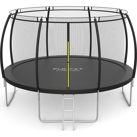 Trampolín con red - 404 cm - 13 FT - negro - hasta 150 kg (1/5)