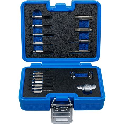 BGS Extracteur de vis  pour six pans creux 1,5 - 10 mm / profil T (pour Torx)  T10 - T55  19 pièces - 9173-1
