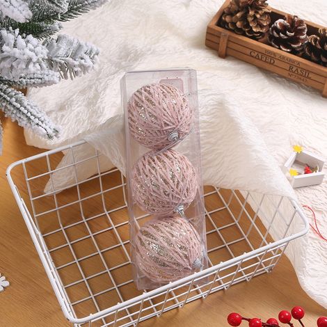 Boules De Noël - Boules Décoratives En Mousse Anticasse - Pour Arbre De Noël Intérieur Et Extérieur - Set De 3 Pièces (1/5)