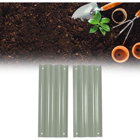 Hochbeet-Set aus Metall: Stabiler, langlebiger und sicherer Pflanzkasten mit abgerundeten Kanten und verstärkter Wandstärke, 50 x 20 cm, hellgrün, Edelstahl 304. Komplettes Set für Gemüse, Blumen und (1/5)