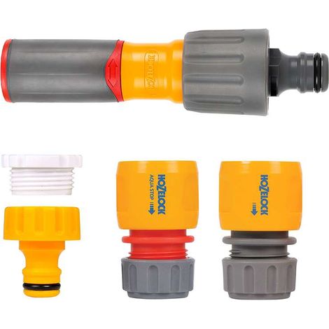Hozelock Starter Set Grab Bag Lancia 3in1 e 3 Raccordi per Irrigazione