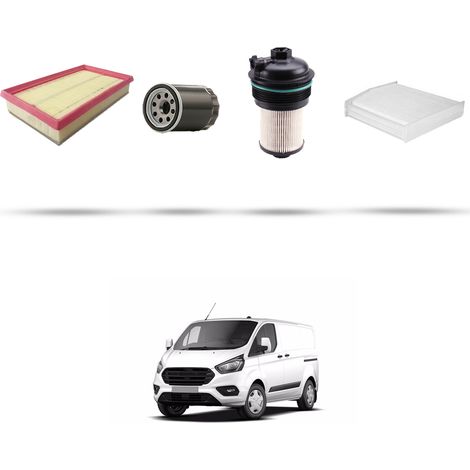 Kit tagliando 4 filtri compatibile con Ford Transit Custom 2.0 EcoBlue mHEV 77kw dal 2019 (1/5)