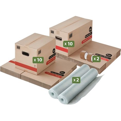 Pack and Move - Kit déménagement Premium T1/T2 + 2 adhésifs offerts