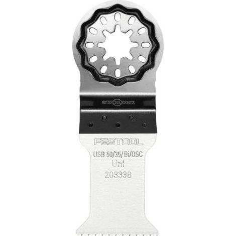 Festool – Lame de scie sabre bi-métal 50mm – Pour bois, plastique renforcé, métal non ferreux – Changement rapide sans outil – Lot de 5