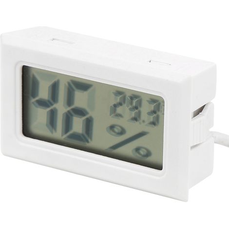 Thermomètre-hygromètre numérique intégré à LED avec sonde pour usage intérieur ( (1/5)