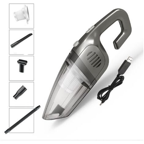 Aspirateur portatif sans fil, puissant aspirateur de bureau portable de 120 W et 7 000 Pa, aspirateur de voiture portable de 2 200 mAh (1/5)