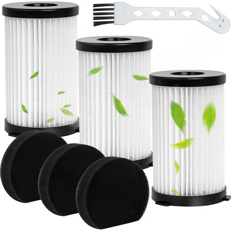 3 pièces de rechange HEPA Filter Aspirateur VA20 et pour Aspirateur TECHWOOD für Ariete Handy Force 2759/2761 Elektrobesen (1/5)