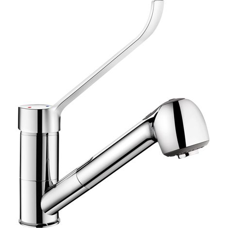 Delabie EHM zone médicale, EP, bec pivotant, H105mm, bec extractible, levier en H