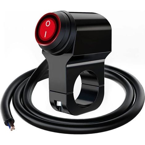 Interruttore del faro del manubrio impermeabile 12V per Moto ATV, interruttore on/off per la luce fendinebbia LED (1/5)